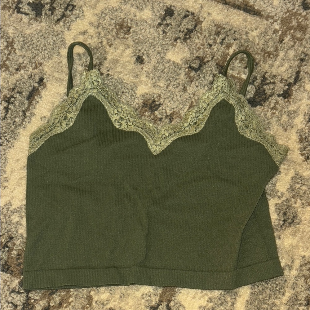 Wild Fable Green Bustier Crop Camisole